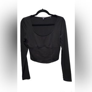 Ambiance Long Sleeve Cropped Top NWOT